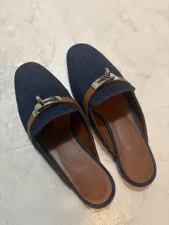 【超美品】HERMES オズ OZ デニム ミュール サンダルのサムネイル