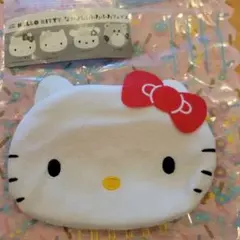 匿名発送★ハローキティ なかよし！ふわふわフェイスポーチ キティガチャガチャ