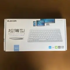 ELECOM Bluetooth 超薄型キーボード TK-FBP100WH