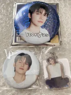 TXT カプセルトイ ヨンジュン 缶バッジ アクキー セット