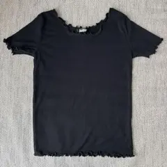 kutir メロウリブ 半袖Tシャツ ブラック Fのサムネイル
