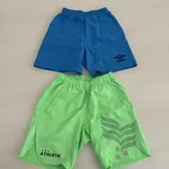 UMBROとATHLETAのハーフパンツセット　140