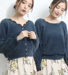 ROPÉ PICNIC 2WAYフェザーニットトップスカーディガン