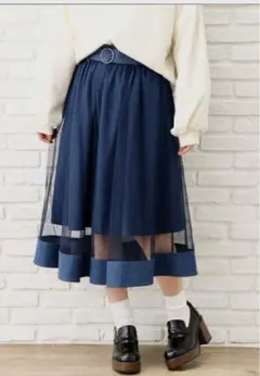 最終値下げ。INGNI チュール重ねスカート