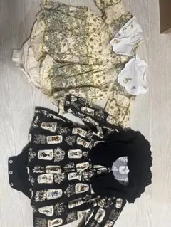 花柄・動物柄ロンパースセット