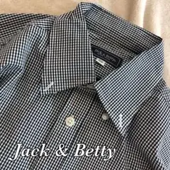 【美品】Jack & Betty 長袖 シャツ SS チェック柄 ボタンダウン