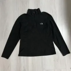 THE NORTH FACE ブラック フリース Lペイズリー　ハーフジップ
