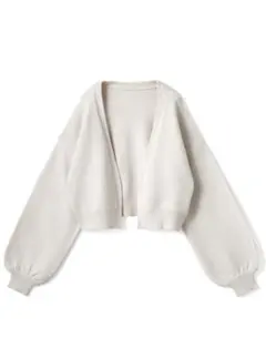 GRL ボリュームスリーブショートニットカーディガン【mb1466】