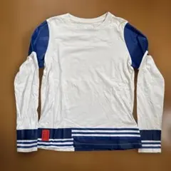 Nike DRI-FIT 長袖Tシャツ S ホワイト/ネイビー