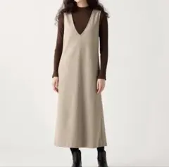 ユニクロ ブラッシュドジャージージャンパースカート 3XL