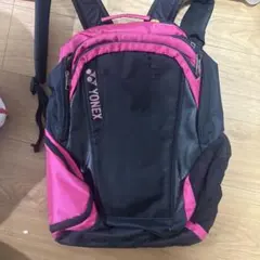 ヨネックス ラケットリュック 黒×濃いピンク