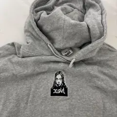 【最終値下げ】x-girl グレー パーカー フード付き