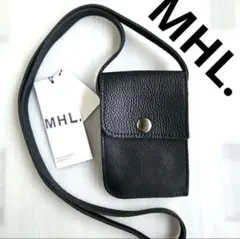 美品MHL. 牛革ミニショルダー黒マーガレットハウエル レザー ポシェットのサムネイル