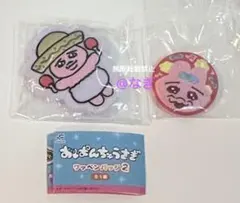 おぱんちゅうさぎ 刺繍缶バッジ ワッペンバッジ2