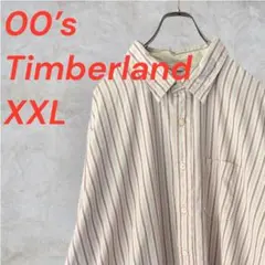 【90s-00s】オールドティンバーランド ストライプシャツ XXLビッグサイズのサムネイル