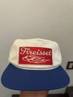Fireisset キャップ ホワイト ブルー