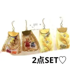 インド刺繍ピアス　タッセルピアス　インド刺繍　大人可愛い　イヤリング　プチプラ