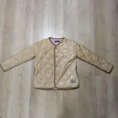 キルティング　アウター　ジャケット　120センチ　ベージュ