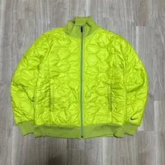 old Nike ナイキ　キルティングジャケット　イエロー　古着 90s