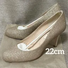 最終価格★Ⅶ Ⅻ ⅩⅩⅩ ゴールド ラメ パンプス