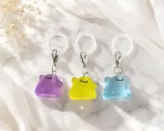 メタモン めじるしアクセサリー めじるしチャーム キーホルダー 3個セットのサムネイル