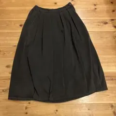 無印良品　チノイージーバルーンスカート 婦人S・黒