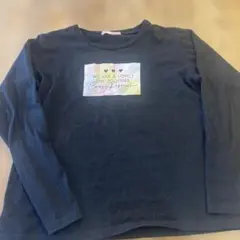 ブラック 長袖カットソー 150cm