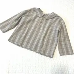 monbebe チェックブラウス L (95cm)