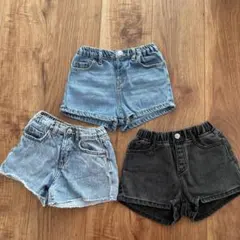 デニムショーツ 3点セット 2-3歳用　zara