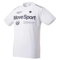 【DESCENTE】サンスクリーン ハイブリッドTシャツ　ホワイト