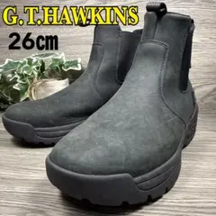 G.T.HAWKINS サイドゴアブーツ　ウォータープルーフ　防水　黒　26㎝