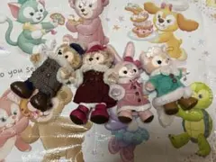 ディズニーシー ぬいぐるみバッジ ダッフィー＆フレンズ 8点まとめ売り