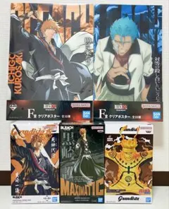 【 人気アニメフィギュア3個.クリアポスター2枚セット 】!!!