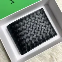 【新品同様】ボッテガヴェネタ イントレチャート フォールドウォレット 箱付き