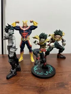 ★一番くじ等フィギュア4体セット★僕のヒーローアカデミア緑谷出久オールマイト！