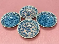 未使用 たち吉 橘柄 花柄 小钵4客セット 食洗機・電子レンジ可