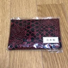 【新品・未使用】 ★印伝風 ティッシュケース 赤×黒★和柄 和風 和雑貨 和小物