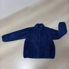 ネイビー フリースジャケット ジップアップ　150