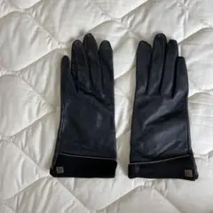 ジバンシー　GIVENCHY　レザーグローブ　レザー手袋　黒 冬用
