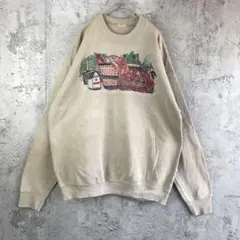 az115古着 トレーナー スウェット カーキ 90s Y2K