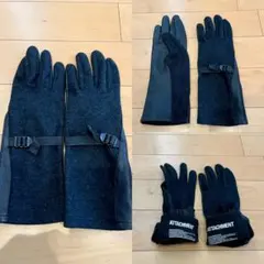 08AW未使用品【ATTACHMENT】ウール×レザー コンビネーショングローブのサムネイル
