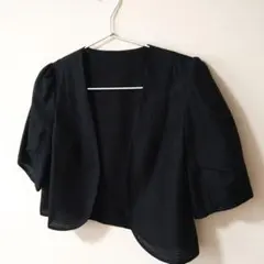 トロイメライ ペプラムボレロ 黒 38
