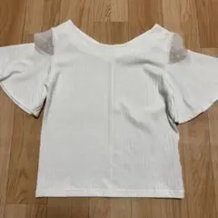 ROPE PICNIC ロペピクニック 袖フレアカットソー 肩シースルー 38