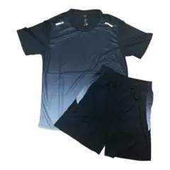 【速乾通気】メンズ スポーツウェア 上下セット（Tシャツ・ハーフパンツ）Lサイズ