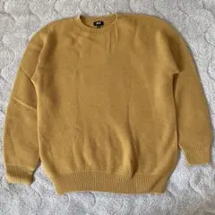 UNIQLO クルーネックセーター マスタード XL
