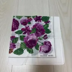 【新品未使用】HANAE MORI ハンカチ 花柄 パープル