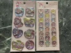 マイメロ　おはじきふうシール　ウォーターシール　２枚　ボンボンドロップシール