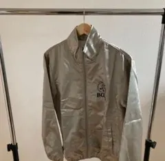 BOSS シルバー　ジャケット　ナイロン　レア　希少　y2k archive
