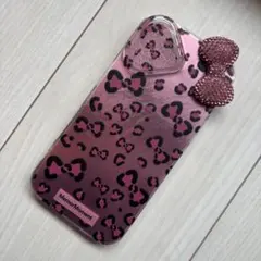 【新品】ハローキティ　ピンク　ヒョウ柄　リボン　iPhone 16￼ ケース