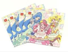 マック × ピーリングっど♡プリキュア　ぬりえ　4枚セット